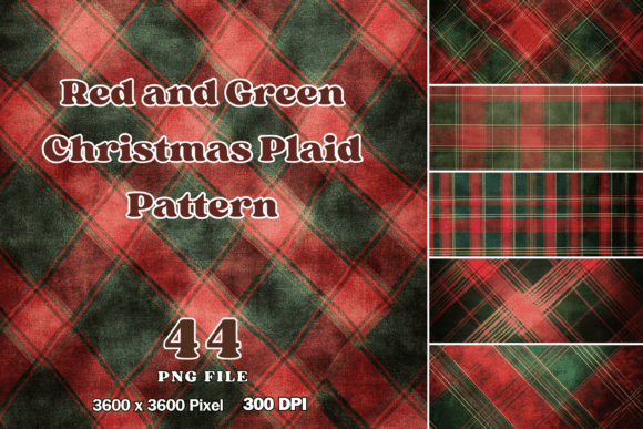 Download Red and Green Christmas Plaid Pattern - Premium Bundle