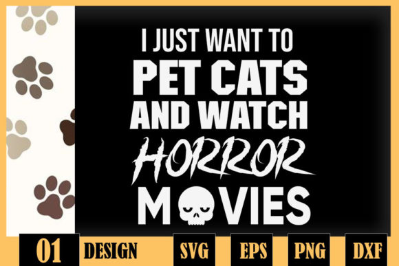 Download Funny Horror Movie Halloween Cat Lover - Funny Collection
