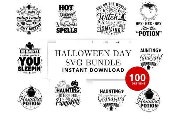 Download 100 Halloween SVG Bundle Instant Downloa - Premium Resources