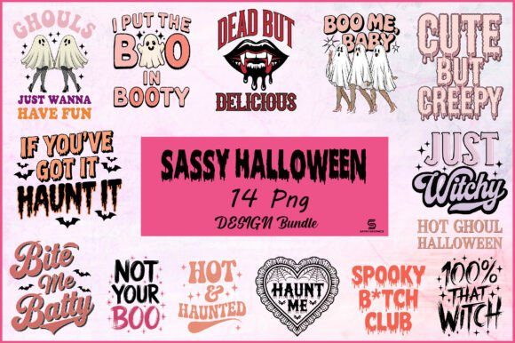 Download Sassy Funny Halloween Quote PNG Bundle - Funny Collection