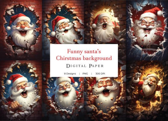 Download Funny Santa Claus Chirstmas Background - Funny Collection