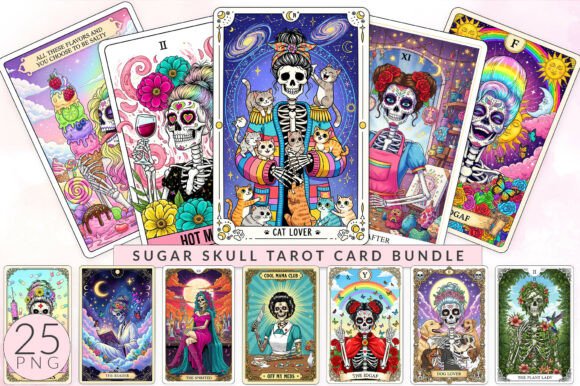 Download Sugar Skull Tarot Card, Funny Mom Gift - Funny Collection