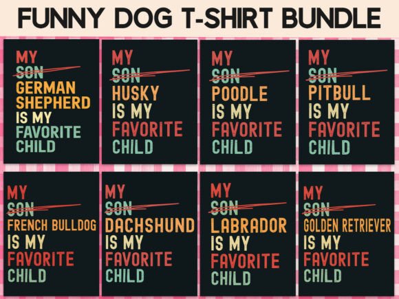 Download Funny Dog Mom T-Shirt Bundle PNG - Funny Collection