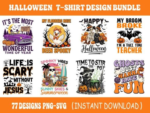 Download Spooky Quotes Halloween T-Shirt Bundle - Premium Resources