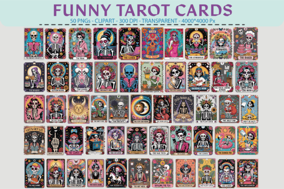 Download Funny Tarot Clipart &ndash; 50 PNG Bundle - Funny Collection